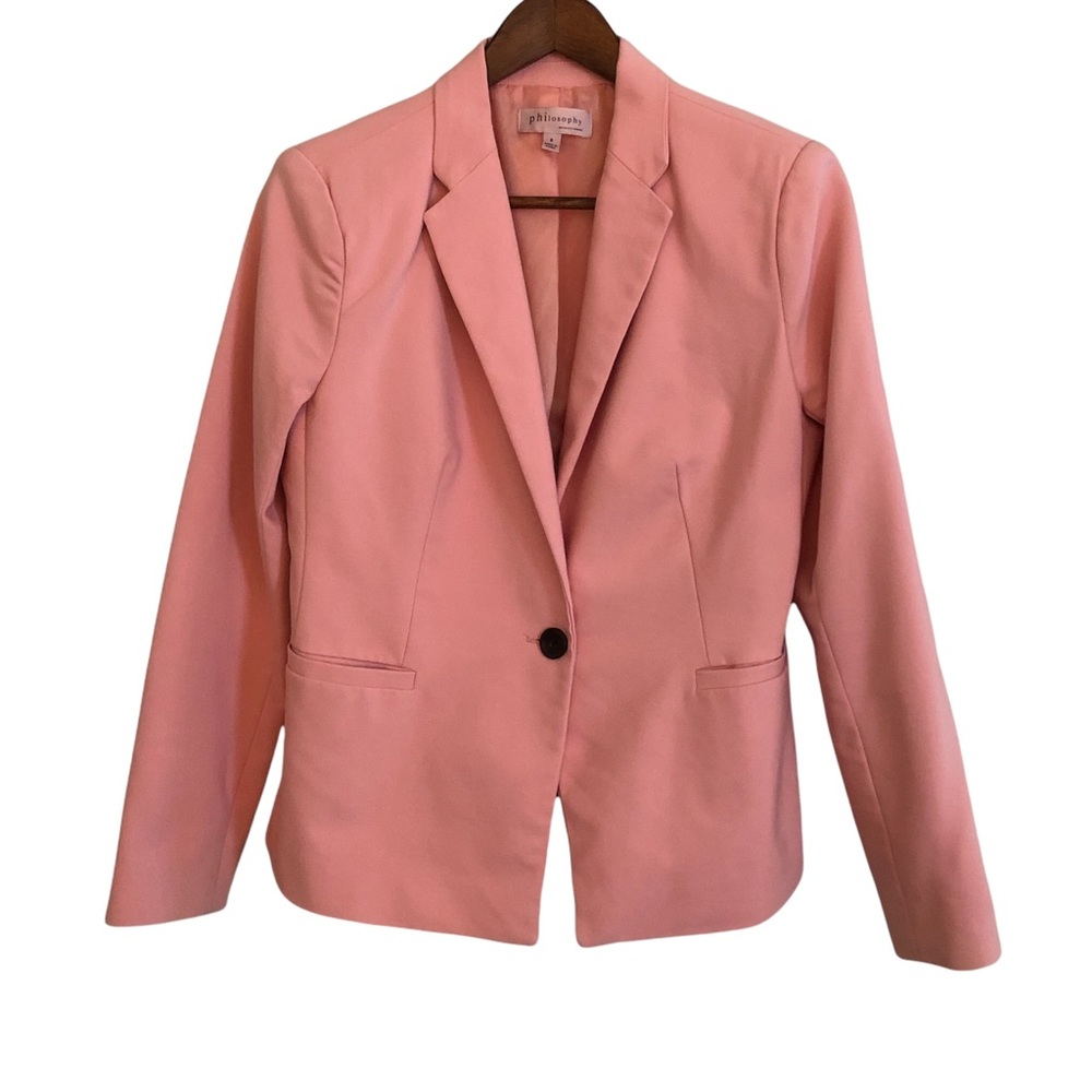 Philosophy Pink Single-Button Blazer